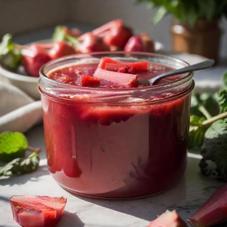easy rhubarb compote