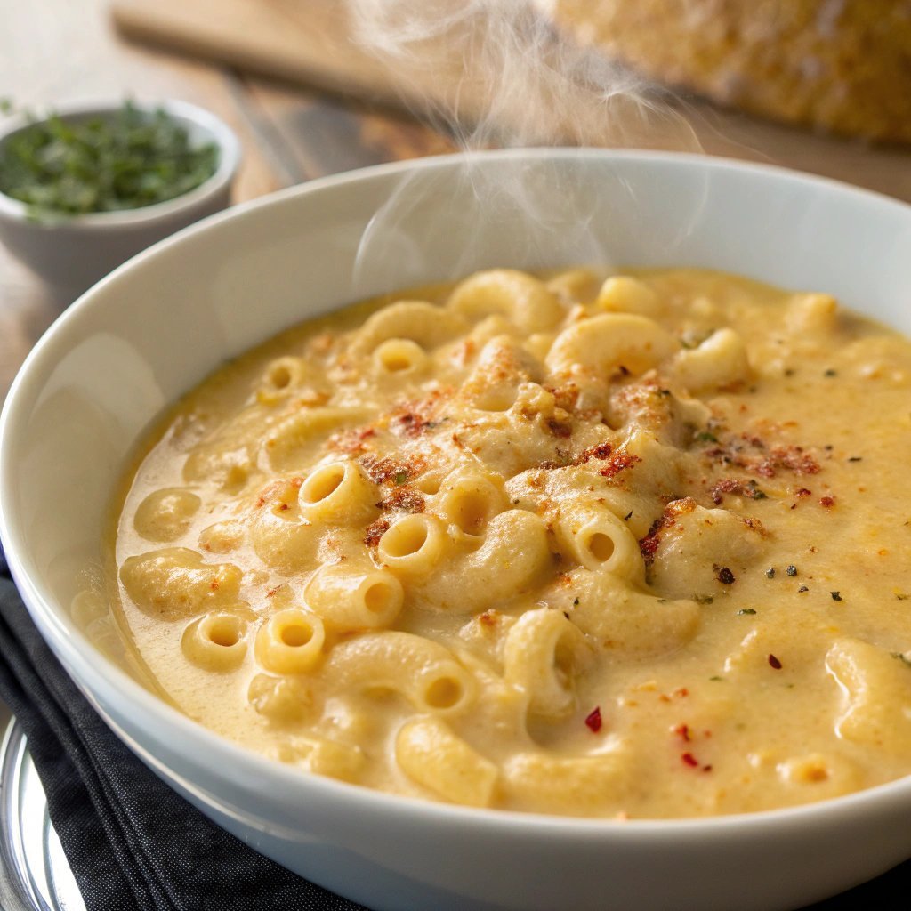 creamy mac and cheese soup