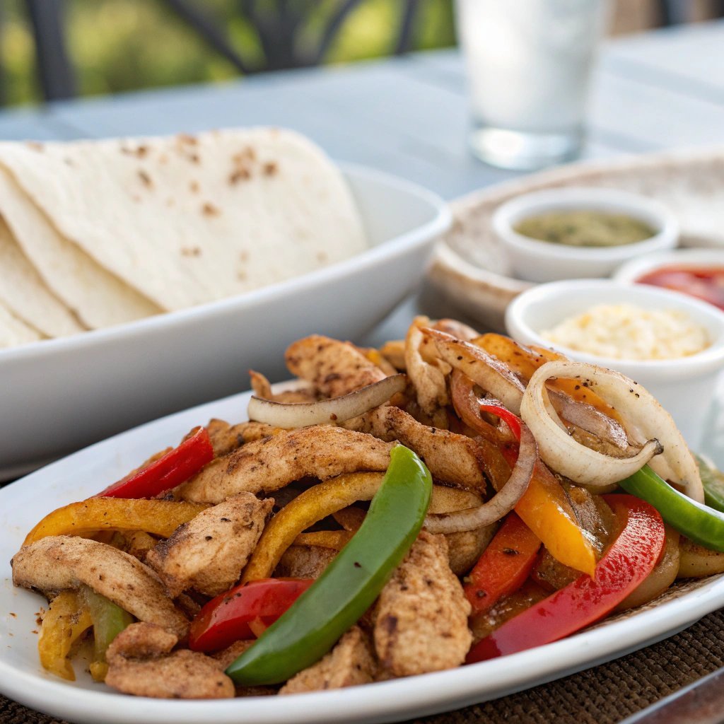 healthy chicken fajitas