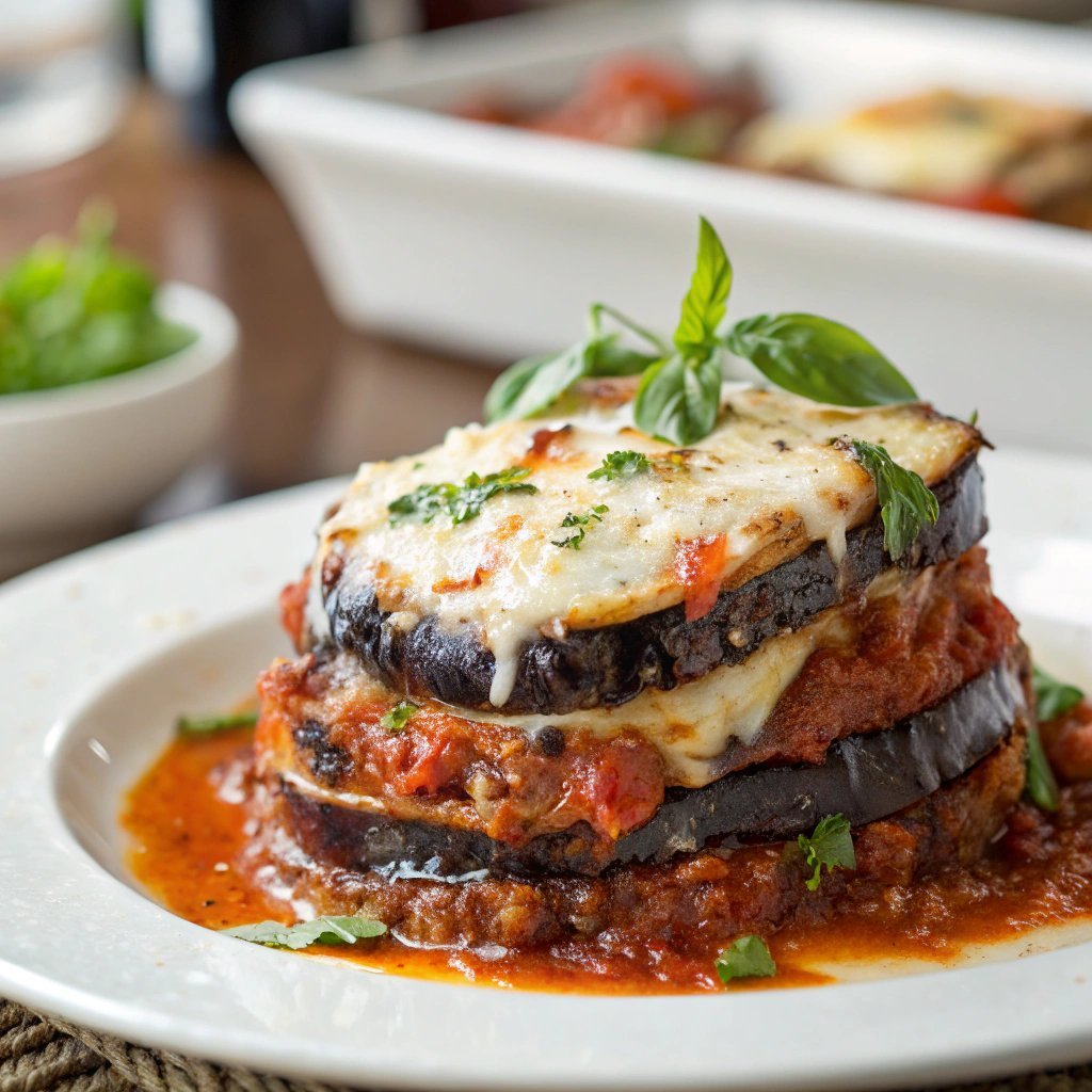 delicious eggplant parmesan